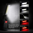 thumbnail image 3 of Luz de trabajo COB de bolsillo LED, luz de inspección recargable USB portátil con base magnética, linterna ultrabrillante de 5 modos de luz para taller de bricolaje Zhivalor WLJ-4156, 3 of 5