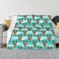 thumbnail image 1 of Fotbe Lobsters Of Turquoise Waves Manta de Franela con Estampado, Manta Ultrasuave para Cama, Sofá, Auto, Hipoalergénica y Antibolitas-40"x30", 1 of 6