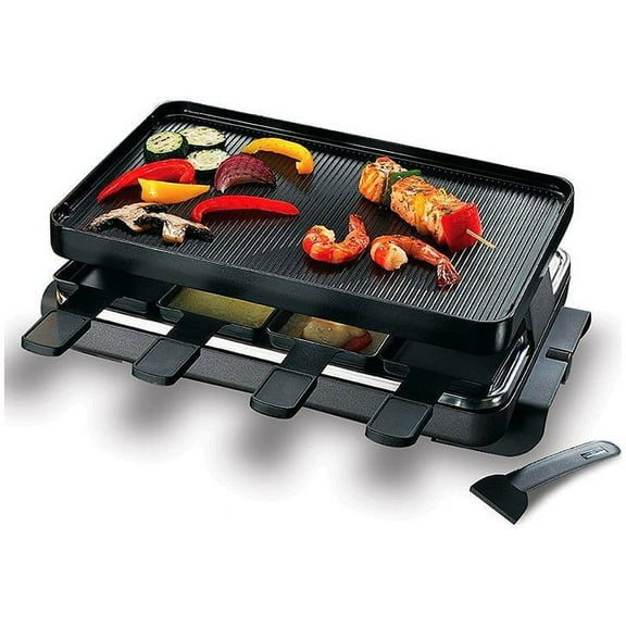 Swissmar Classic 8 Person Raclette Grill W/Aluminum Nonstick Grill Plate