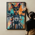 thumbnail image 6 of German Pinscher Dog Poster Riding A Motorcycle - German Pinscher Dog Canvas Wall Art For Bedroom Decor - Vintage Bathroom Decor - Birthday Gifts For Sister, 6 of 6