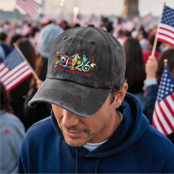 2026 North America Soccer Fan Hat Canada USA Mexico Football Event BaseballHat Unisex