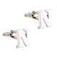 thumbnail image 1 of Par de gemelos de camisa para hombre, gemelos de boda, gemelos, gemelos de tón, accesorios para hombres Zulema  Carta para hombre CuffLinks, 1 of 8