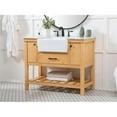 thumbnail image 2 of Elegant Kitchen and Bath 42 inch Single bathroom vanity in natural wood, 2 of 8