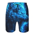 thumbnail image 3 of Fotbe Wolf Trajes de Baño Estampados para Hombre, Shorts de Verano de Secado Rápido, Ropa de Playa, Bañadores-3X-Large, 3 of 6