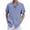 Blue, variant on XIAONU Mens Short Sleeve Button Down Shirt Solid Casual Lightweight Business Daily Wear Tops