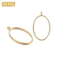 thumbnail image 3 of Uxcell Open Back Bezel Pendants, 30Pack Oval Hollow Frame Charm Geometric Blank Trays for Resin (K Gold), 3 of 7
