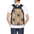 thumbnail image 6 of Balery Snake And Flower Backpack for Men and Women - Durable 600D Oxford Cloth -Large Capacity, Water-Resistant School, Travel, and Hiking Bag, 6 of 9