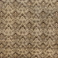 thumbnail image 1 of Ahgly Company Machine Washable Indoor Square Abstract Red Brown Area Rugs, 6' Square, 1 of 7
