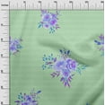 thumbnail image 2 of oneOone Georgette Viscose Fabric Geometric|Watercolor Leaves & Peony Floral Fabric Prints By Yard 42 Inch Wide, 2 of 4