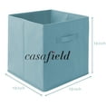thumbnail image 7 of Casafield Set of 6 Fabric Storage Cube Bins, Baby Blue - 13" Collapsible Foldable Cloth Baskets for Shelves and Cubby Organizers, 7 of 7