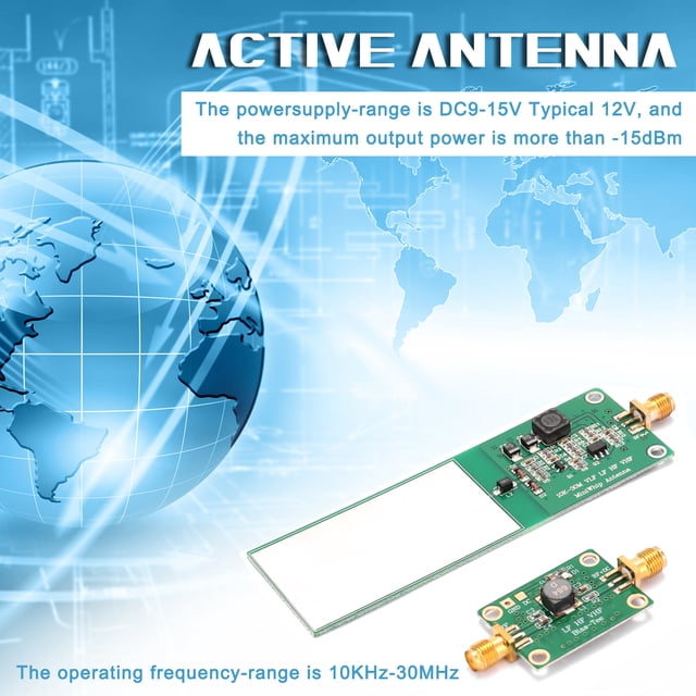 Antenna Mini-Whip 10KHz-30MHz 2Pcs Medium and Shortwave Active Antenna System Radio Receiver Electronic Component