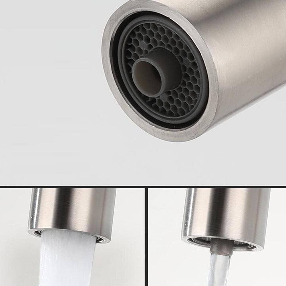 Kitchen Faucet 3 Way Stainless Steel 360 ° Rotation Kitchen Water Purifier Faucet Hot and Cold Water Pure Water 3 in 1 Kitchen Sink faucets Brushed