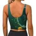 thumbnail image 4 of Picia Jelly Fish Sports Bra for Women,Padded Strappy Sports Bras Medium Support Yoga Bra with Removable Cups,Running Yoga Bra-XX-Large, 4 of 9