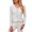 White, variant on yunLCZ Casual Tops Discounted V Neck Long Sleeved T Shirt Loose Button Top workout form-fitting T-shirts women