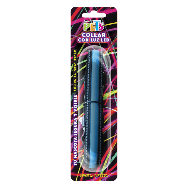 COLLAR LED BANDAS REFLEJANTES CH.