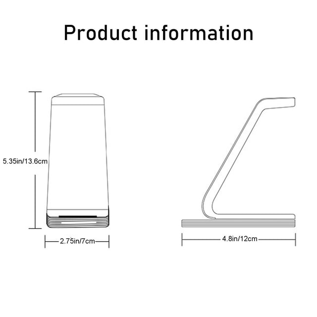 Wireless Charging Station Wireless Charging Station Three in One Charging Station, Suitable for Multiple Devices 15W Wireless Charger Stand Ios/Android Charging Station for Multiple Devices