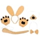 thumbnail image 1 of ColoMX 1 juego de disfraz de perro para niños, linda diadema de animal y accesorios, disfraz de perro, diadema con orejas de perro, pajarita, guantes y nariz., 1 of 7
