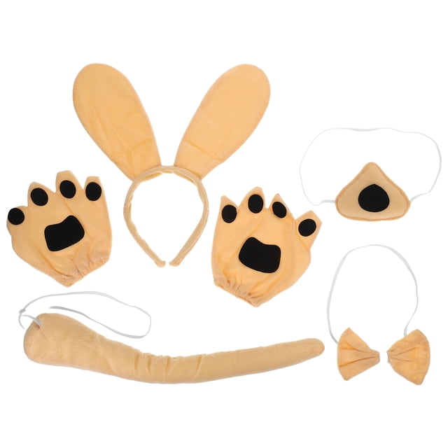 GAXIRE 1 juego de adorable disfraz de cachorro para niños, tocado de animal y conjunto de disfraces, accesorio para juegos de rol de cachorro, accesorio de disfraces, tocado de perro