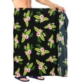 thumbnail image 2 of HAPPY BAY Men's Pareo Standard Party Surf Sarong Beach Wrap One Size Onyx, Hibiscus Summer Vacation Aloha, 2 of 4