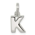 thumbnail image 2 of 925 Sterling Silver K Charm Pendant, 2 of 3