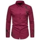 thumbnail image 1 of Blusa de manga larga con estampado de botones de cobertura de moda casual para hombres Pompotops  oipoqjl50624, 1 of 9