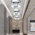 thumbnail image 5 of Lámpara de Techo Redonda de Cristal Lámpara de Techo con iluminación para Entrada, Sala de Estar, Dormitorio y Comedor (Blanco) - Blanco, 5 of 5