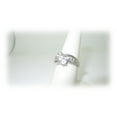thumbnail image 2 of Sterling Silver .72 ctw Three Stone Gemstone Engagement Promise Ring | Size 7, 2 of 6