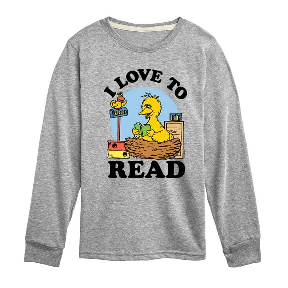 Sesame Street - I Love To Read - Toddler and Youth Long Sleeve T-Shirt