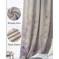 thumbnail image 3 of Watercolor Lavender Blackout Curtains for Bedroom Living Room Darkening Curtains 63 Inches Long Country Spring Field Leaf Wildflower Window Curtain 2 Panels Set Window Treatment Drapes 42"x63", 3 of 9