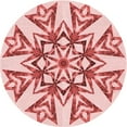 thumbnail image 1 of Ahgly Tapis d'Intérieur Lavable en Machine Carré Rouge Pamplemousse, 3 Pieds Carré, 1 of 7