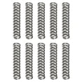 thumbnail image 1 of Uxcell 10 Paquete de Resortes de Compresión, 3mm OD, Tamaño de Alambre de 0.5mm, Longitud Libre de 15mm, Construcción de Acero de Resorte para Reparaciones en Tiendas y Hogares, Tono Plateado, 1 of 6