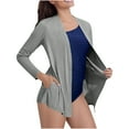 thumbnail image 3 of Meichang Women's UPF 50+ Cardigan Sun Shirts Long Sleeve Lightweight Sun Cardigan Sun Protection Shirts Lightweight Open Front Cardigan for Women with Pockets, 3 of 10