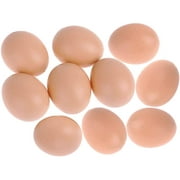 Tatum88Hen Eggs Fake Hen Eggs Set Wooden Fake Eggs Help Laying Hens Farm Tool Poultry Nest Dummy 10 Pieces Dummy Eggs