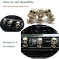 thumbnail image 4 of 3 piezas de clip ambientador para automóvil, decoración de ventilación de aire para automóvil, accesorios interiores de calavera para automóvil, 4 of 5