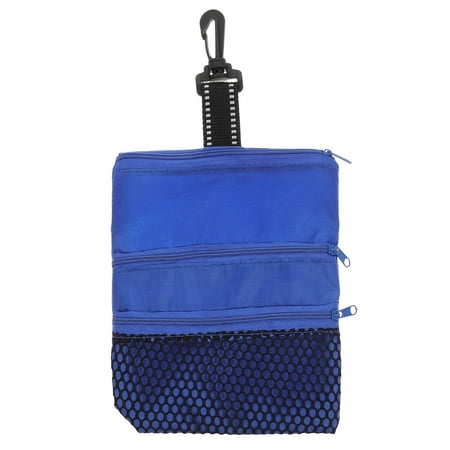 NICEXMAS 1Pcs Tee Bag for Golf Polyester Blue with Zipper Closure Travel