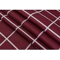 thumbnail image 3 of Extra Long Textured Fabric Shower Curtain 72 Inches Width by 84 Inches Length, Burgundy Checkered Printed Bathroom Curtains, Machine Washable, 3 of 5
