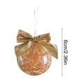 thumbnail image 3 of Clear Ball Christmas Ornaments with Bow, 2.4" Mini Clear Ball Party Hanging Decorations, Christmas Tree Hanging Ornaments Balls for Stocking Stuffer Party Winter Gift, 3 of 7