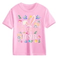 thumbnail image 4 of Bunny Face with Sunglasses Cap Easter T-Shirt Day for Kids T-Shirt Easter Shirts Bunny Tshirt Short Sleeve Tee Funny Rabbit Graphic Top Basic Base Shirt for Boy Girl, 4 of 4
