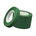 thumbnail image 3 of Cinta floral de tela suave, 5 rollos para envolver tallos de flores y manualidades. Verde, 3 of 9