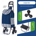 thumbnail image 1 of Chariot de Courses Pliable Robuste avec Roues d'Escalier et Base Renforcée – Design Compact et Portable pour Usage Domestique, Rangement Facile, et Transport Polyvalent pour Courses/marchandises, 1 of 6