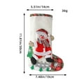 thumbnail image 3 of Xuniizn Christmas Stockings Bulk, Assorted Festive Xmas Stockings for Fireplace Mantel Decor, Traditional Holiday Ornaments, Christmas Decorations for Home, Cloth, 3 of 3