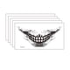 thumbnail image 1 of Pegatinas de tatuaje, tatuaje temporal para hombres, mujeres y adultos, pegatina para boca y dientes, pegatina de viento oscuro, pegatina de maquillaje divertida, pincel de maquillaje, 1 of 3