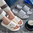 thumbnail image 4 of Zapatillas de baño con plataforma para mujer, chanclas antideslizantes de dibujos animados de gato, sandalias de playa, Zapatillas de interior, verano, 2023, 4 of 7