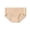 Beige, variant on LUOGENLI Soft Smooth Seamless Briefs for Women, Mid‑Rise Invisible Triangle Underwear, Breathable Panties With Natural Silk Crotch Beige XXL
