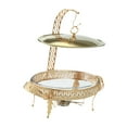 thumbnail image 4 of Siruishop Ensemble de Buffet à Réchaud avec Couvercle Suspendu pour Souper Restaurant Extérieur 3 L, 4 of 8