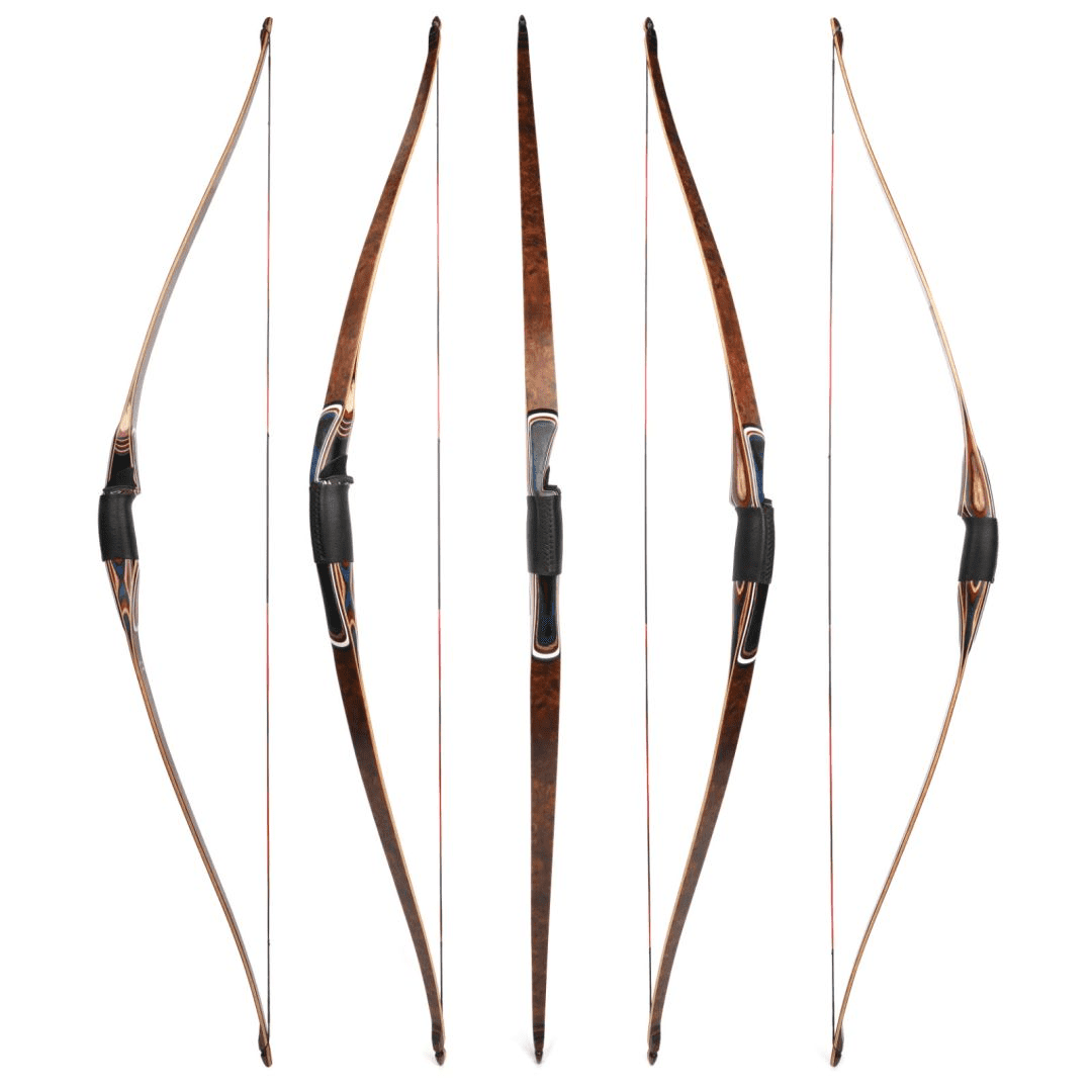 AME 60'' Traditional Longbow 20-55lbs Takedown Triangle Bow Horsebow Hunting Archery (only Bow)