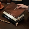 thumbnail image 3 of Musbetu Faux Leather Cover Notebook Smooth Writing Office Notebook Waterproof Writing Diary Personal Use Notepad, 3 of 7