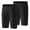 2pcs Black Shorts, variant on Youth Boys Compression Shorts Athletic Short Running Sport Base Layer for Baseball Soccer Workout