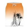 thumbnail image 4 of Hvot&aat Mens Swim Trunks Quick Dry Board Shorts Hawaiian Beach Shorts Elastic Waist Drawstring Pocketed Shorts, 4 of 4