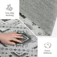 thumbnail image 3 of Hasoo Runner Rugs 2' x 6' for Bedroom Retro Area Rugs for Living Room Foldable Non-Slip Machine Washable Rug for Hallway Kitchen Gray, 3 of 5